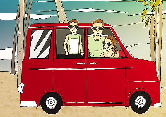 주간 PSD 식물 라이프스타일 계절 여자 남자 어린이 바다 여행 일러스트 가족 자동차 휴가 휴식 함께함 사람 성인 해변 야외 세명 여름 선글라스 야자수 드라이브 자유 만화 아트툰 국내일러스트 자연요소 나무 안경 육상교통 컨셉 관계 생활 운전 그림 파일형식