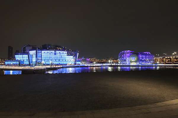 포토 JPG 야경 서울 한국 사람없음 야외 건물 빛 어둠 한강 반포대교 세빛섬 국내포토 건축물 아시아 섬 다리_건축물 야간 랜드마크 파일형식 풍경_경치