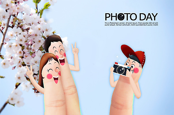 PSD 식물 편집이미지 모자 커플 계절 여자 남자 손가락 데이이벤트 포토일러 함께함 사람 신체부위 세명 카메라 사진촬영 봄 만남 벚꽃 축하 브이 기념사진 포토데이 이미지편집 손 잡화 기념일 꽃 컨셉 관계 손짓 전자제품 촬영 파일형식