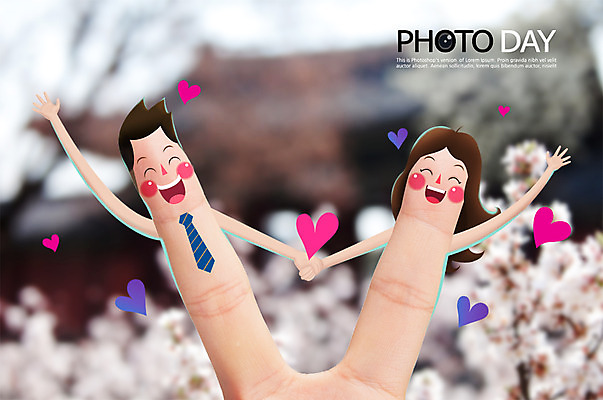 PSD 편집이미지 커플 계절 여자 남자 꽃 손가락 데이이벤트 포토일러 함께함 사람 신체부위 손잡기 봄 만남 하트 축하 포토데이 이미지편집 모양 식물 손 기념일 컨셉 관계 모션 파일형식