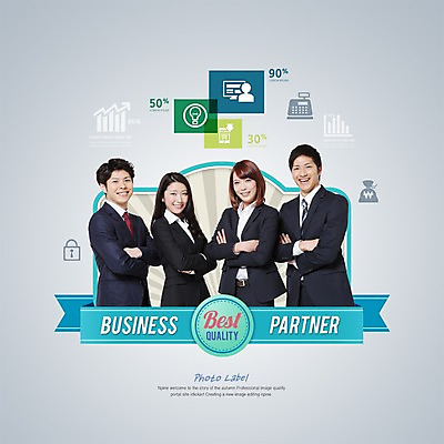 PSD 외국인 편집이미지 배너 여자 남자 리본 비즈니스 포토일러 그래프 사람 동양인 정장 이벤트 여러명 라벨 팔짱 일본인 동료 이미지편집 옷 다수 관계 모션 프레임 인종 파일형식