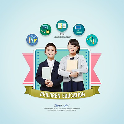 PSD 외국인 편집이미지 배너 여자 교육 남자 리본 어린이 포토일러 사람 동양인 이벤트 두명 책 컴퓨터 필기구 라벨 일본인 어린이만 이미지편집 문구용품 프레임 인종 전자제품 파일형식