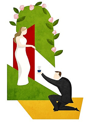 PSD 커플 여자 남자 행복 신부 웨딩드레스 신랑 결혼 프로포즈 일러스트 함께함 사랑 사람 정장 턱시도 성인 두명 반지 다이아몬드반지 국내일러스트 드레스 옷 감정 컨셉 장신구 관계 이벤트 파일형식