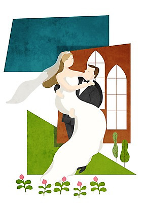 PSD 커플 여자 남자 행복 신부 웨딩드레스 신랑 결혼 일러스트 안기 함께함 사랑 사람 정장 턱시도 성인 두명 국내일러스트 드레스 옷 감정 컨셉 관계 모션 이벤트 파일형식