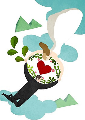 PSD 구름 커플 여자 남자 행복 신부 웨딩드레스 신랑 결혼 일러스트 산 함께함 사랑 사람 정장 턱시도 성인 두명 하트 스카이다이빙 국내일러스트 자연요소 모양 드레스 옷 감정 컨셉 관계 이벤트 익스트림스포츠 파일형식