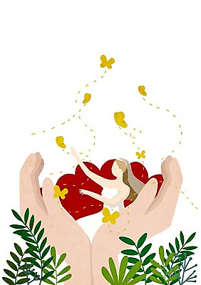 PSD 식물 손 커플 여자 행복 신부 웨딩드레스 나비 곤충 결혼 일러스트 함께함 사랑 한명 사람 성인 신체부위 풀 성인만 국내일러스트 동물 1 드레스 감정 컨셉 관계 이벤트 파일형식