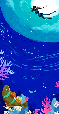 PSD 식물 계절 여자 바다 백그라운드 일러스트 어류 한명 사람 풍경 성인 여름 비키니 바닷속 수영 자유 산호초 열대어 상쾌 휴양지 여자만 여자한명만 성인여자만 성인만 국내일러스트 1 수영복 감정 컨셉 수중 수중동물 장소 수상스포츠 수중식물 파일형식