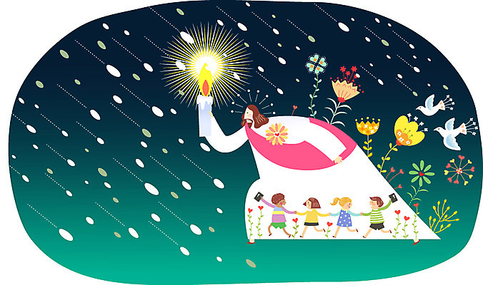 식물 여자 남자 꽃 행복 기독교 종교 어린이 백그라운드 일러스트 촛불 조류 사람 여러명 성인 믿음 눈 예수 하나님 보호 눈보라 국내일러스트 AI파일 자연요소 동물 감정 다수 컨셉 초 날씨 눈_날씨 신_종교 파일형식 벡터