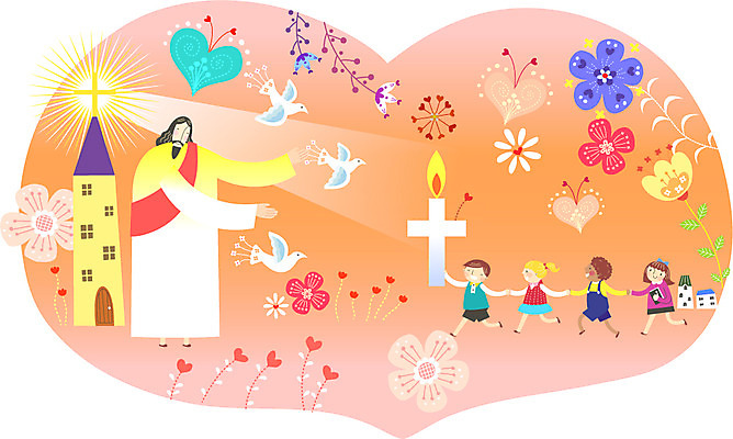 식물 여자 남자 꽃 행복 기독교 종교 어린이 백그라운드 십자가 일러스트 촛불 조류 주택 사람 여러명 성인 교회 믿음 손잡기 예수 하나님 국내일러스트 AI파일 동물 감정 다수 초 종교건축 모션 건물 신_종교 파일형식 벡터