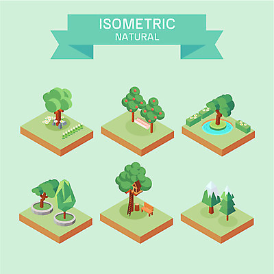 나무 식물 꽃 벤치 일러스트 사다리 자연 사람없음 침엽수 나무집 아이소메트릭 자연물 국내일러스트 AI파일 의자 주택 도구 생태계 파일형식 벡터