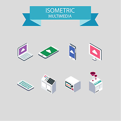 아이콘 사람없음 노트북 스마트폰 컴퓨터 모니터 기계 키보드 입체 멀티미디어 아이소메트릭 2D아이콘 AI파일 전자제품 핸드폰 스마트기기 파일형식 벡터
