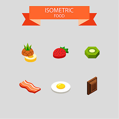 아이콘 과일 딸기 키위 사람없음 초콜릿 계란프라이 입체 파인애플 베이컨 아이소메트릭 2D아이콘 AI파일 디저트 돼지고기 계란요리 열대과일 파일형식 벡터