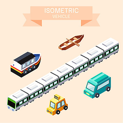 아이콘 교통수단 사람없음 트럭 전철 입체 노 택시 아이소메트릭 선박 2D아이콘 AI파일 육상교통 교통 수상교통 승용차 자동차 대중교통 파일형식 벡터
