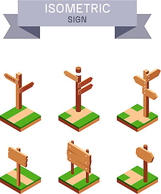 나무 아이콘 사람없음 표지판 입체 아이소메트릭 2D아이콘 AI파일 식물 알림판 파일형식 벡터