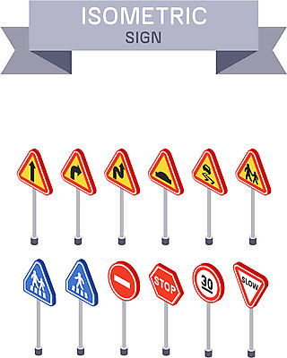 아이콘 화살표 교통 사람없음 표지판 정지 입체 도로표지판 교통안전 아이소메트릭 2D아이콘 AI파일 도로 모션 알림판 안전 파일형식 벡터