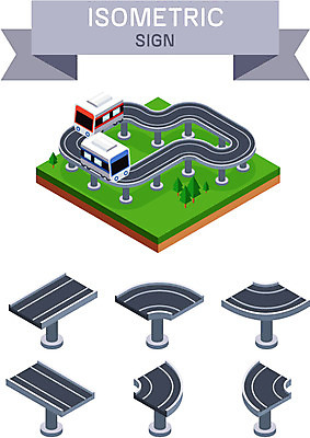 일러스트 사람없음 기찻길 표지판 아이소메트릭 모노레일 철도의날 국내일러스트 AI파일 알림판 파일형식 벡터 법정기념일