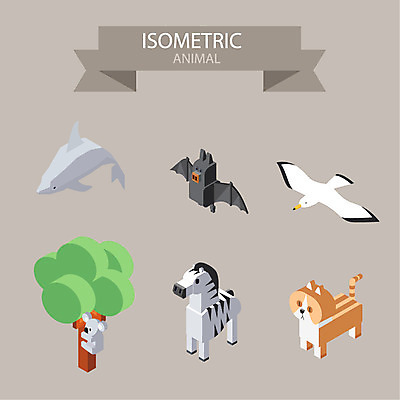 나무 식물 동물 아이콘 갈매기 조류 사람없음 고양이 입체 돌고래 얼룩말 박쥐 코알라 아이소메트릭 2D아이콘 AI파일 포유류 반려동물 수중동물 말_동물 파일형식 벡터