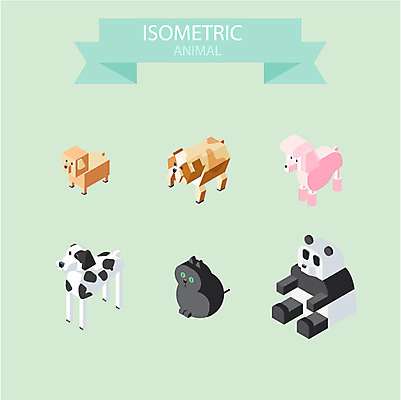 동물 아이콘 사람없음 고양이 강아지 판다 입체 푸들 불독 아이소메트릭 달마시안 2D아이콘 AI파일 곰 포유류 반려동물 개 파일형식 벡터