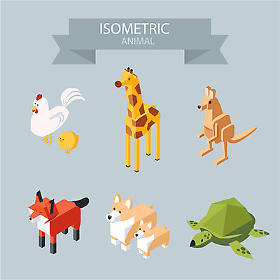 동물 아이콘 병아리 사람없음 닭 거북이 강아지 기린 입체 여우 캥거루 아이소메트릭 웰시코기 2D아이콘 AI파일 포유류 파충류 조류 반려동물 개 파일형식 벡터