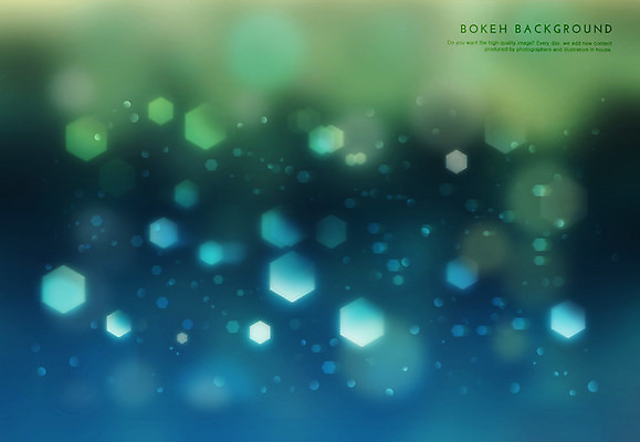 PSD 컬러 백그라운드 일러스트 사람없음 초록색 파란색 빛 보케 육각형 그라데이션 국내일러스트 도형 파일형식