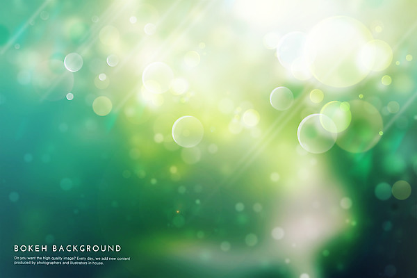 PSD 컬러 백그라운드 일러스트 사람없음 초록색 연두색 빛 원형 보케 그라데이션 국내일러스트 도형 파일형식
