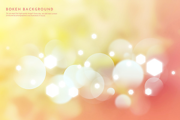 PSD 컬러 백그라운드 일러스트 사람없음 빨간색 빛 노란색 원형 보케 육각형 그라데이션 국내일러스트 도형 파일형식