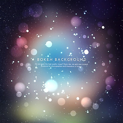 PSD 백그라운드 일러스트 사람없음 빛 컬러풀 원형 보케 국내일러스트 도형 컬러 파일형식