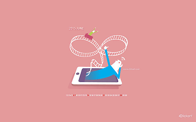 JPG 월페이퍼 바탕화면 6월 날짜 파일형식