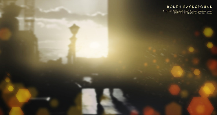 PSD 편집이미지 백그라운드 포토일러 사람없음 햇빛 일몰 도시 보케 육각형 블러 이미지편집 도형 태양 노을 파일형식