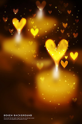 PSD 편집이미지 컬러 백그라운드 초 포토일러 사람없음 노란색 하트 삼각형 보케 블러 이미지편집 모양 도형 파일형식