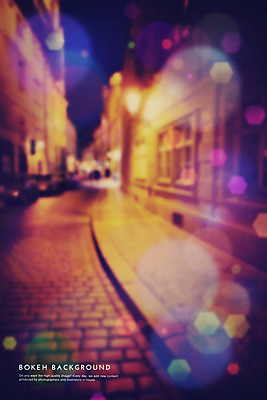 PSD 편집이미지 백그라운드 포토일러 거리 사람없음 야외 야간 보케 육각형 블러 이미지편집 자연요소 도형 파일형식