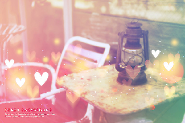 PSD 편집이미지 백그라운드 의자 탁자 포토일러 조명 사람없음 하트 램프 랜턴 보케 블러 이미지편집 모양 가구 파일형식