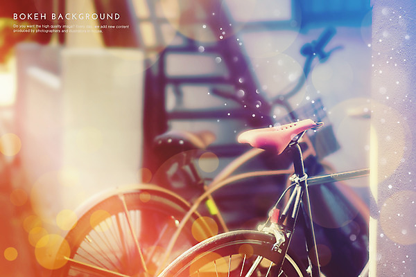 PSD 편집이미지 백그라운드 포토일러 사람없음 자전거 원형 보케 블러 이미지편집 도형 바이크 파일형식