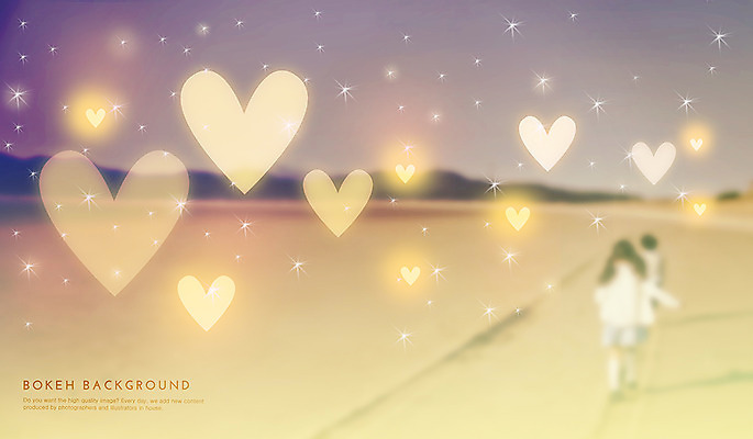 PSD 편집이미지 여자 어린이 백그라운드 포토일러 한명 소녀 뒷모습 하트 보케 블러 여자만 여자한명만 어린이만 소녀만 소녀한명만 이미지편집 모양 1 뷰포인트 사람 파일형식