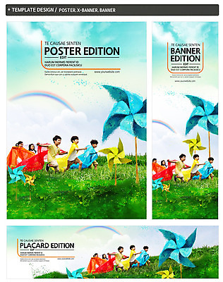 PSD 구름 템플릿 배너 배너템플릿 여자 남자 가로배너 ZIP 포스터 어린이라이프 세로배너 어린이 무지개 놀이 하늘 사람 동양인 소녀 소년 여러명 옆모습 세트 달리기 한국인 현수막 망토 바람개비 어린이만 자연요소 라이프스타일 뷰포인트 다수 모션 인종 가로 세로 파일형식