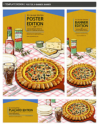 PSD 템플릿 접시 배너 배너템플릿 가로배너 ZIP 포스터 세로배너 음료 음식 포크 치즈 피자 사람없음 컵 세트 요식업 현수막 나이프 콜라 타바스코소스 식기 산업 유제품 패스트푸드 서양음식 가로 세로 소스_음식 칼 탄산음료 파일형식