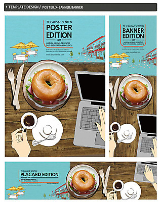 PSD 템플릿 손 배너 배너템플릿 가로배너 ZIP 포스터 세로배너 커피 음료 음식 빵 포크 의자 탁자 티타임 신체부위 노트북 세트 요식업 카페 빵집 현수막 파라솔 나이프 커피잔 티스푼 베이글 식기 산업 가구 휴식 잔 사람 가로 세로 전자제품 상점 숟가락 칼 파일형식