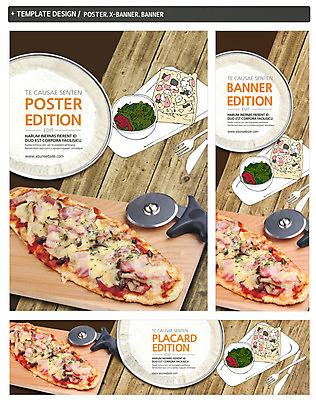 PSD 템플릿 접시 배너 배너템플릿 가로배너 ZIP 포스터 세로배너 음식 채소 피자 사람없음 세트 요식업 샐러드 현수막 피자칼 식기 산업 주방용품 패스트푸드 서양음식 가로 세로 파일형식
