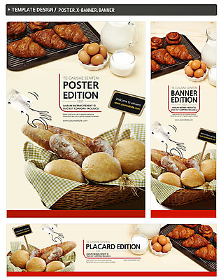 PSD 템플릿 배너 배너템플릿 가로배너 ZIP 포스터 세로배너 음식 빵 식재료 쟁반 요리 사람없음 세트 바구니 요식업 계란 팻말 빵집 우유 현수막 바게트 크루아상 제빵 산업 유제품 프레임 가로 세로 제과제빵 상점 알 파일형식