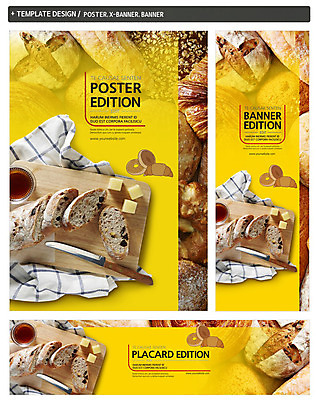 PSD 템플릿 배너 배너템플릿 가로배너 ZIP 포스터 세로배너 음식 빵 도마 사람없음 세트 요식업 빵집 식탁보 현수막 칼 바게트 산업 주방용품 가로 세로 상점 파일형식