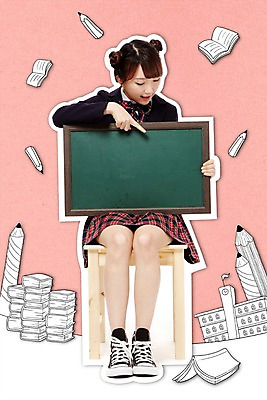 PSD 편집이미지 학생 여자 교복 의자 학교 청소년 포토일러 안내 프레임 알림판 한명 사람 앉기 동양인 책 연필 칠판 한국인 알림 여자만 여자한명만 십대만 십대여자만 십대여자한명만 이미지편집 1 옷 교육 가구 모션 학용품 인종 필기구 파일형식