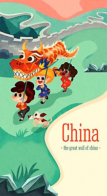 주간 PSD 동물 여자 남자 나라 어린이 여행 일러스트 함께함 사람 야외 세명 세계 중국 도전 체험학습 체험 강아지 전통의상 탈춤 다인종 만리장성 랜드마크 어린이만 국내일러스트 자연요소 전통 아시아 컨셉 인종 반려동물 세계문화유산 성 개 전통공연 전통무용 파일형식