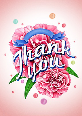 PSD 식물 문자 알파벳 영어 꽃 행복 리본 백그라운드 일러스트 사람없음 라벨 물방울 카네이션 감사 국내일러스트 감정 프레임 파일형식