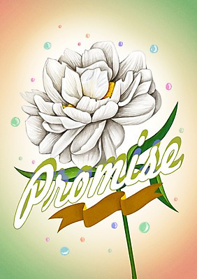 PSD 식물 문자 알파벳 영어 꽃 행복 리본 백그라운드 일러스트 사람없음 라벨 물방울 약속 작약 국내일러스트 감정 프레임 파일형식