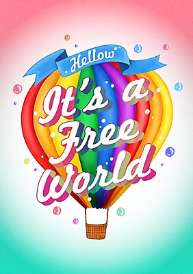 PSD 문자 알파벳 영어 행복 리본 백그라운드 일러스트 사람없음 라벨 물방울 열기구 국내일러스트 감정 항공교통 프레임 파일형식