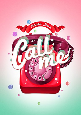 PSD 문자 알파벳 영어 행복 리본 백그라운드 일러스트 사람없음 라벨 물방울 전화기 국내일러스트 감정 프레임 파일형식