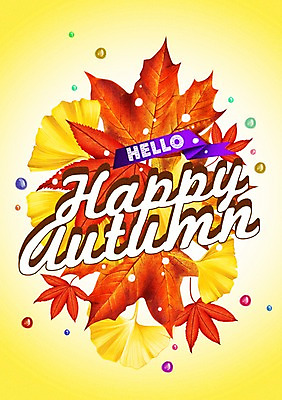 PSD 문자 알파벳 영어 계절 행복 리본 백그라운드 단풍 일러스트 나뭇잎 사람없음 라벨 가을 물방울 은행잎 가을배경 국내일러스트 감정 잎 프레임 파일형식 가을_계절