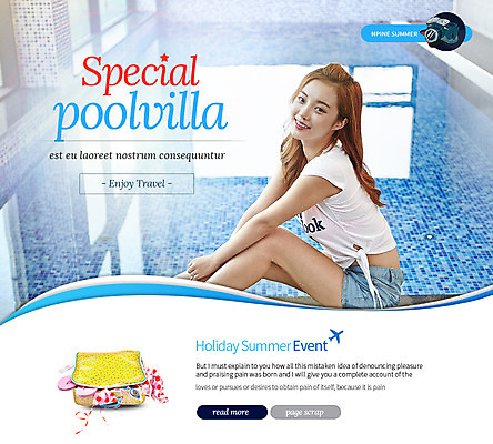 PSD 템플릿 계절 여자 여행 웹템플릿 휴가 수영장 이벤트페이지 한명 사람 동양인 이벤트 성인 물 여름 여름휴가 바캉스 카메라 한국인 여행용품 풀빌라 여자만 여자한명만 성인여자만 성인만 이미지템플릿 자연요소 1 숙소 인종 전자제품 오브젝트 페이지 파일형식 여름_계절