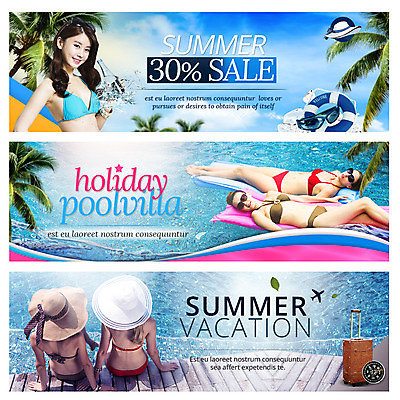 PSD 서양인 외국인 식물 템플릿 배너 계절 여자 수영복 여행 웹템플릿 휴가 비행기 수영장 사람 동양인 여러명 성인 여름 여름휴가 바캉스 비키니 선글라스 야자수 캐리어 한국인 나침반 튜브 풀빌라 이벤트배너 웹배너 여자만 성인여자만 성인만 이미지템플릿 나무 옷 안경 다수 항공교통 숙소 대중교통 인종 여행가방 파일형식 여름_계절