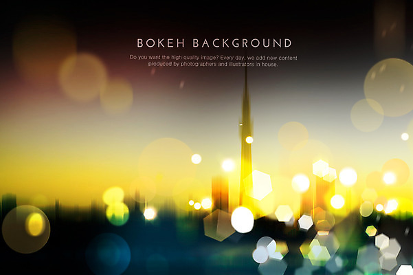 PSD 편집이미지 백그라운드 포토일러 빌딩 사람없음 건물 빛 노을 도시 원형 보케 육각형 그라데이션 블러 이미지편집 자연요소 도형 건축물 파일형식